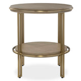 Elise Brass Round Side Table