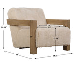Jackson Brown Sheepskin Accent Chair