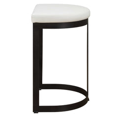 Ivanna White Counter Stool - Ornate Home