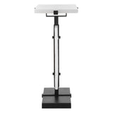 Elements Bubble Bronze/White Glass Accent Table