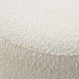 Swirls Poplar Ivory Ottoman