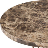 Levitate Brown Marble Accent Table