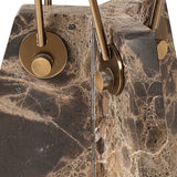 Levitate Brown Marble Accent Table