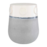 Mulvane Blue/White Ceramic Garden Stool