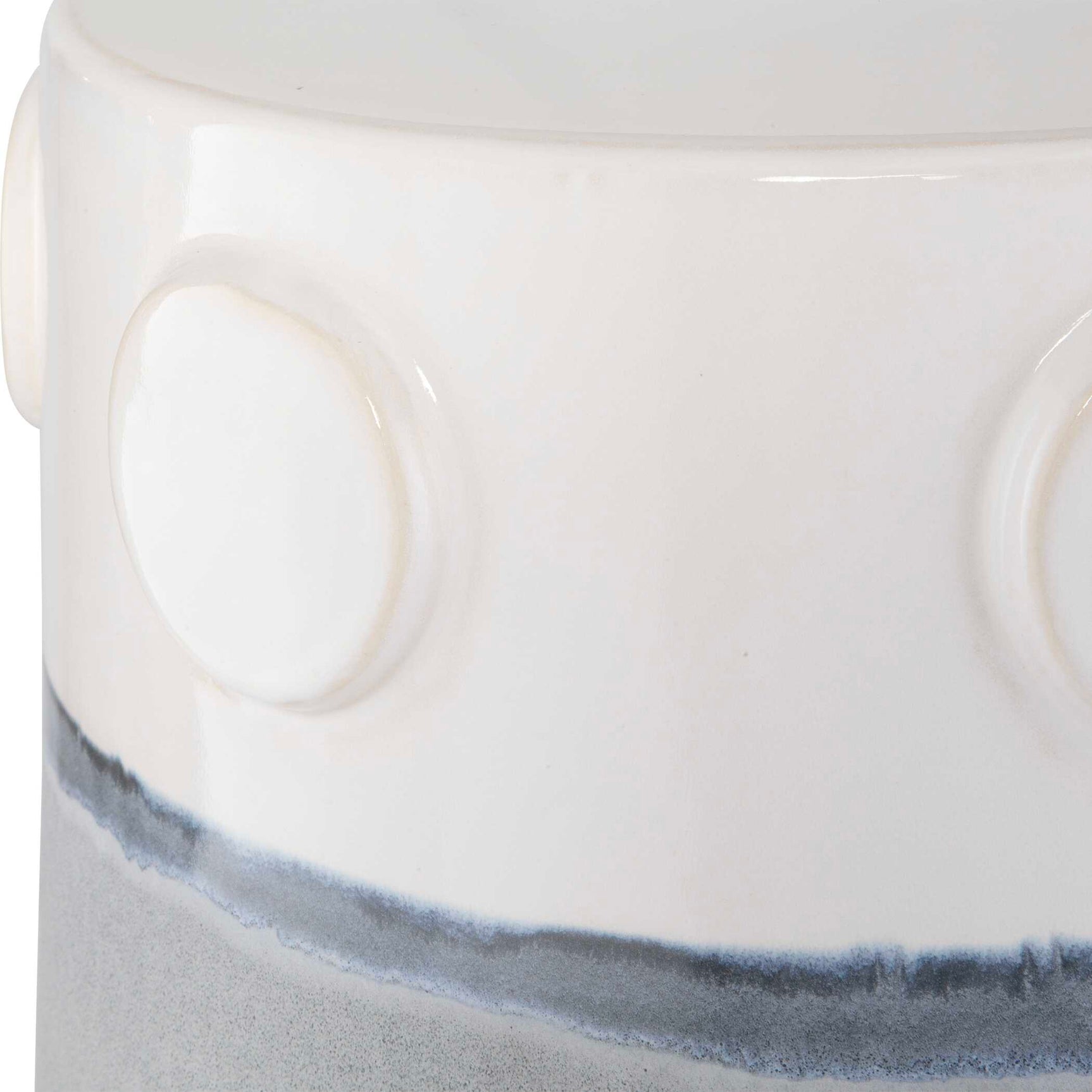 Mulvane Blue/White Ceramic Garden Stool