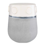 Mulvane Blue/White Ceramic Garden Stool