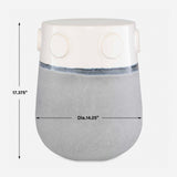Mulvane Blue/White Ceramic Garden Stool