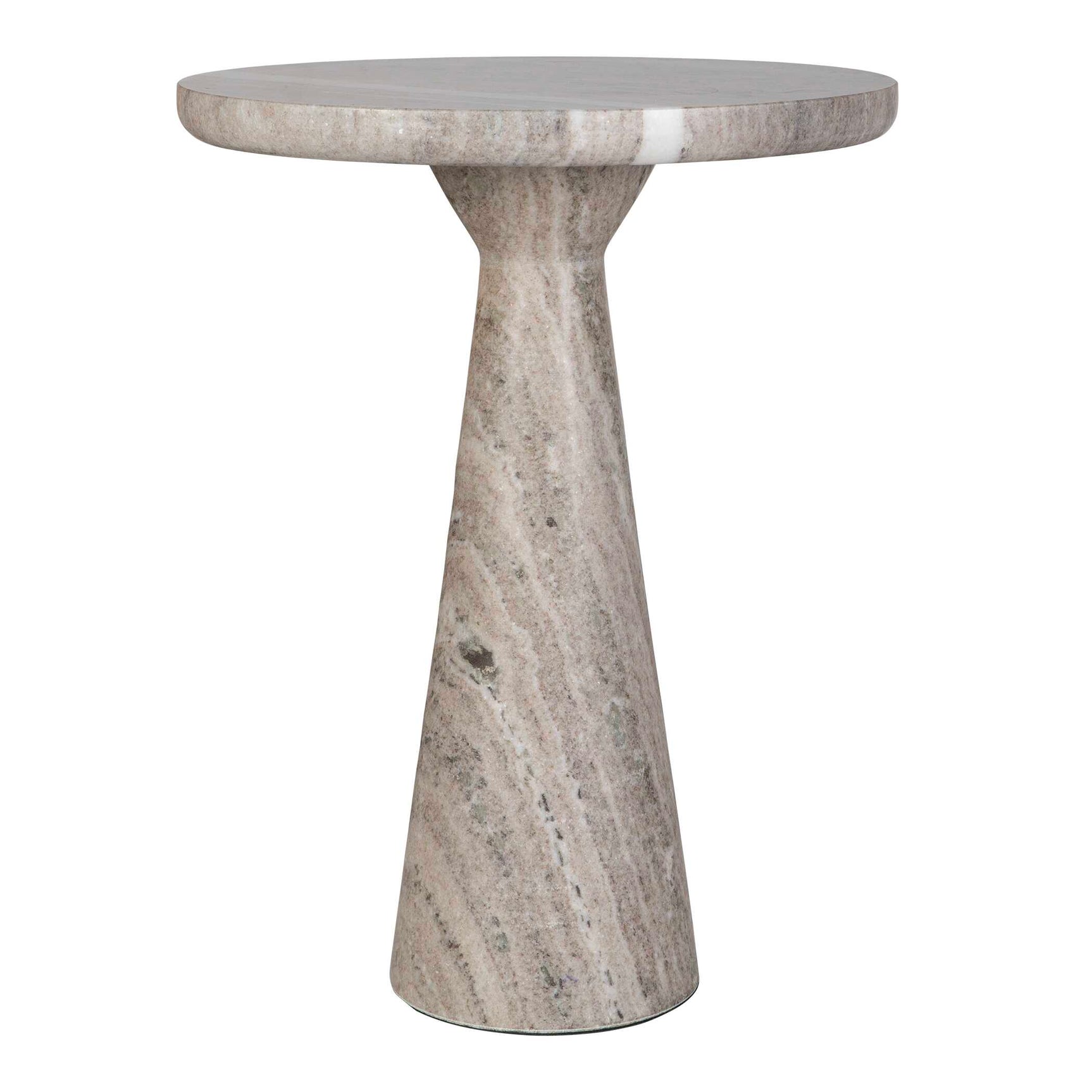 Stour Brown/White Marble Accent Table