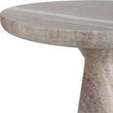 Stour Brown/White Marble Accent Table
