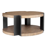 Loana Woodtone Industrial Coffee Table
