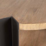 Loana Woodtone Industrial Coffee Table