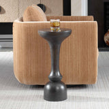 Gambit Black Hourglass Accent Table