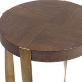 Drew Brass Accent Table