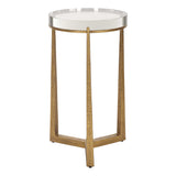 Midas Antique Gold Accent Table