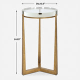 Midas Antique Gold Accent Table