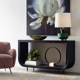 Compton Black/Woodtone Console Table
