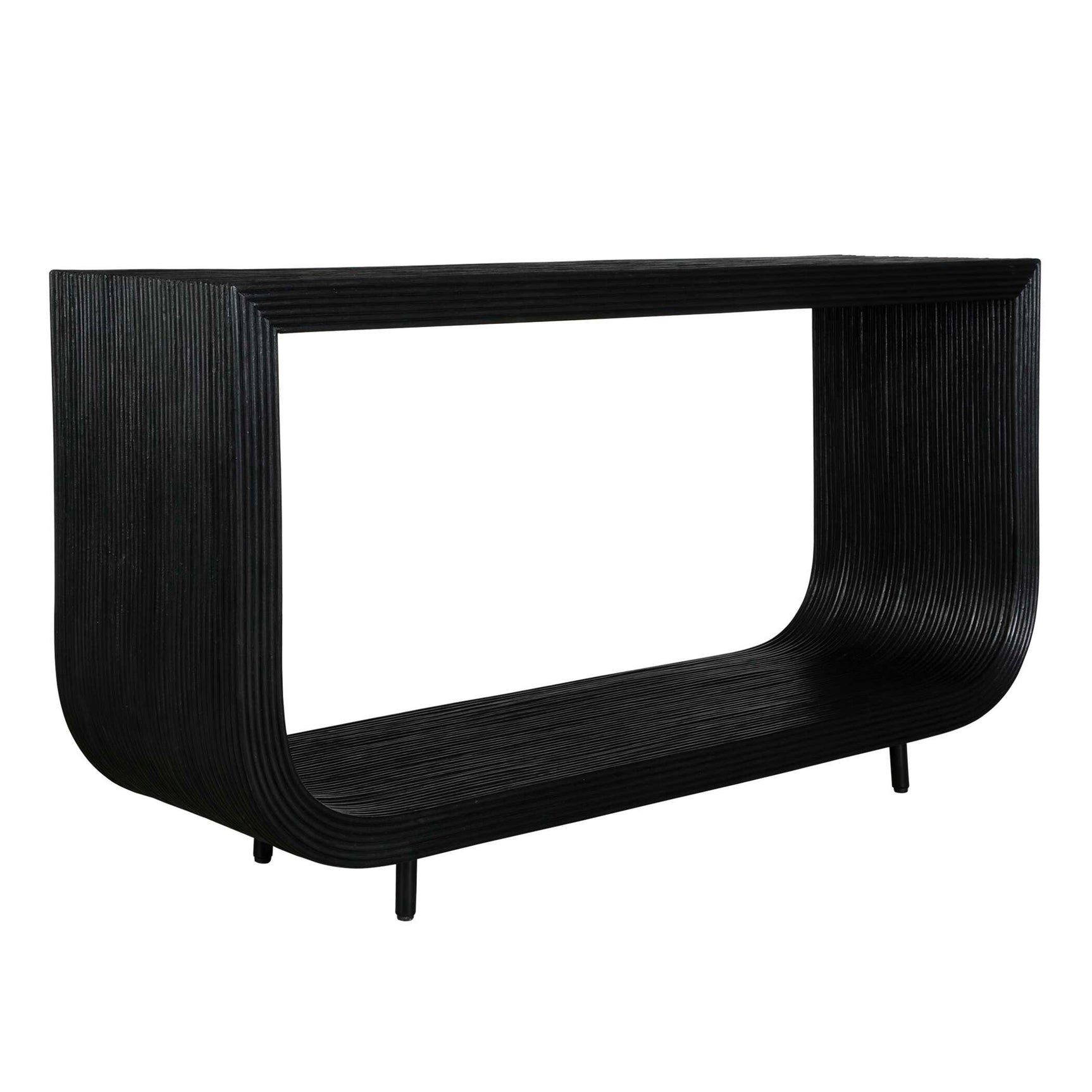 Compton Black/Woodtone Console Table