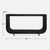 Compton Black/Woodtone Console Table
