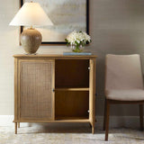 Coast Woodtone 2 Door Rattan Cabinet