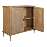 Coast Woodtone 2 Door Rattan Cabinet