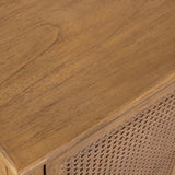Coast Woodtone 2 Door Rattan Cabinet