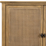 Coast Woodtone 2 Door Rattan Cabinet