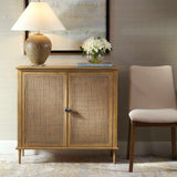 Coast Woodtone 2 Door Rattan Cabinet
