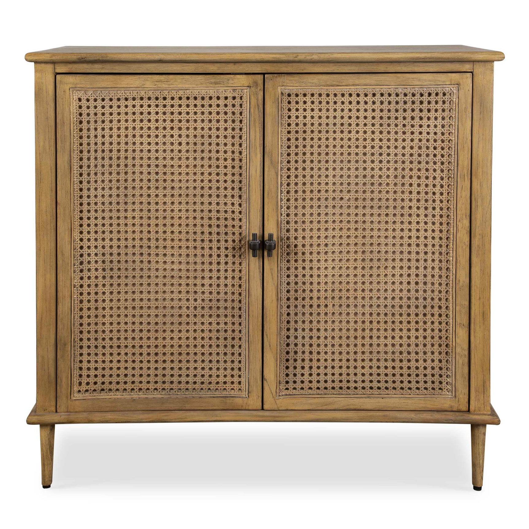 Coast Woodtone 2 Door Rattan Cabinet