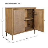 Coast Woodtone 2 Door Rattan Cabinet