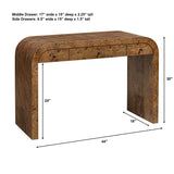 Rocco Woodtone Mappa Burl Desk
