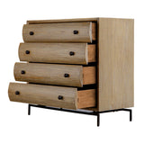 Millard Woodtone Curved 4 Drawer Chest