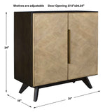 Reina Woodtone Modern 2 Door Cabinet