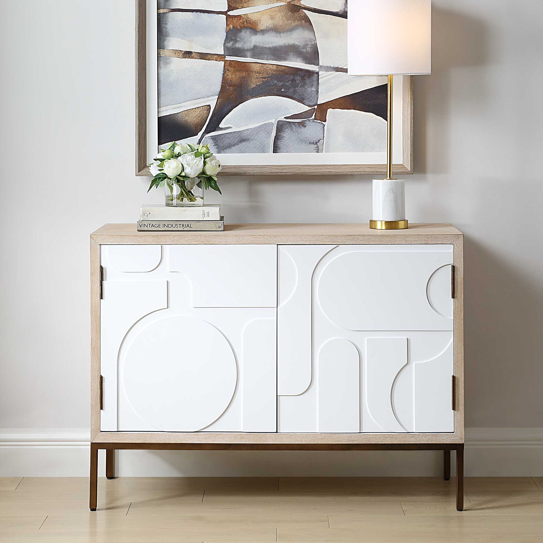 Weimar White 2 Door Cabinet