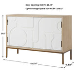 Weimar White 2 Door Cabinet