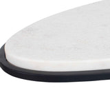Morro White Marble Side Table