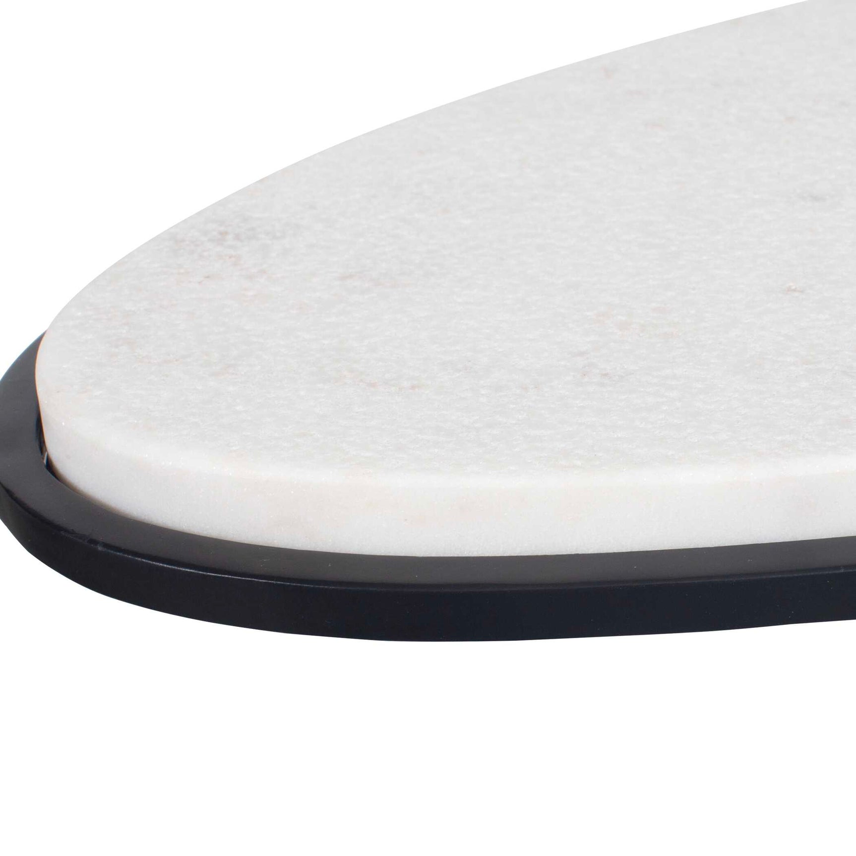 Morro White Marble Side Table