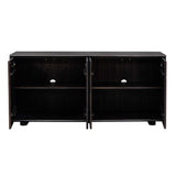 Stevenson Ebony Wood 4 Door Cabinet