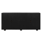 Stevenson Ebony Wood 4 Door Cabinet