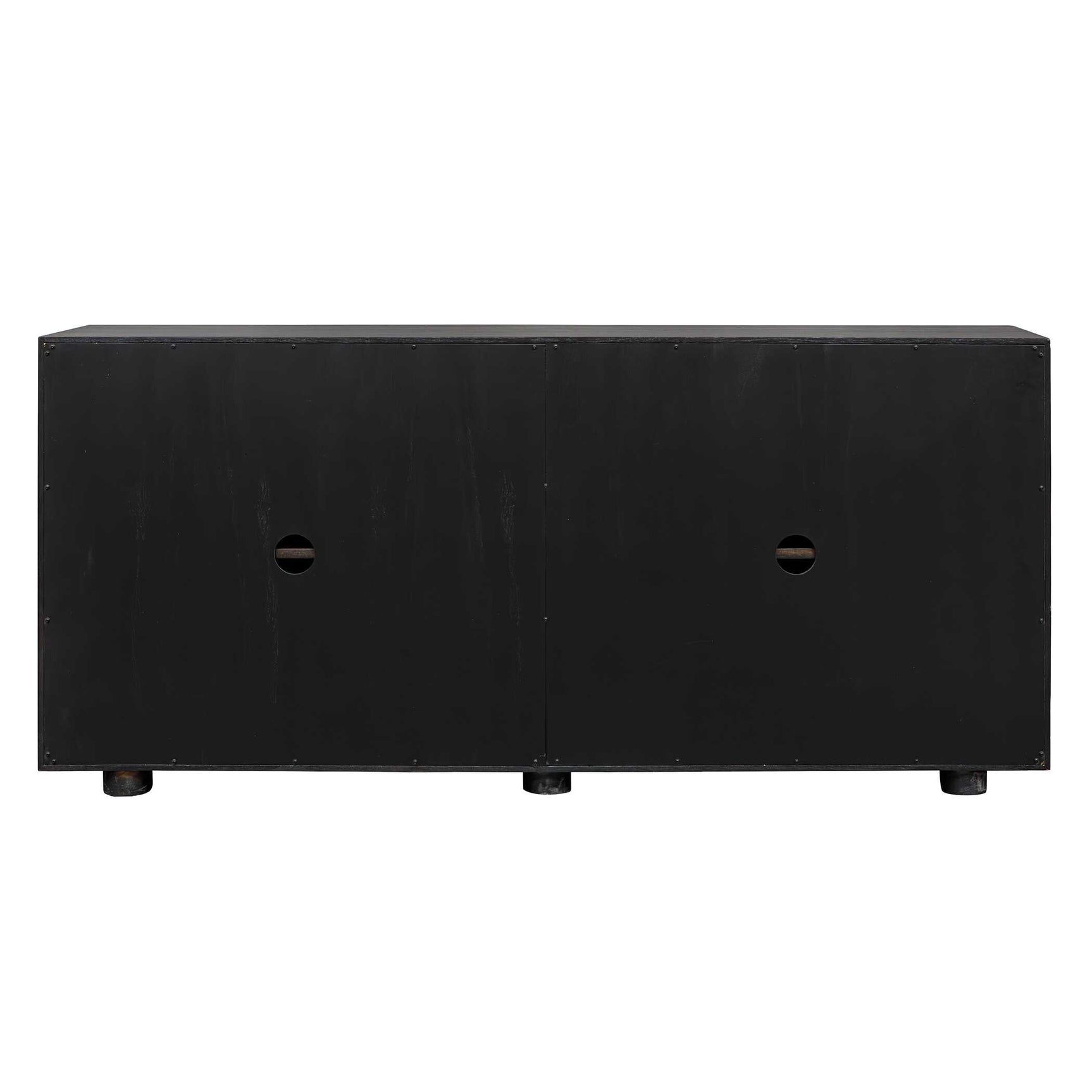 Stevenson Ebony Wood 4 Door Cabinet
