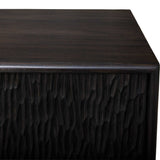 Stevenson Ebony Wood 4 Door Cabinet