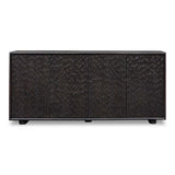 Stevenson Ebony Wood 4 Door Cabinet