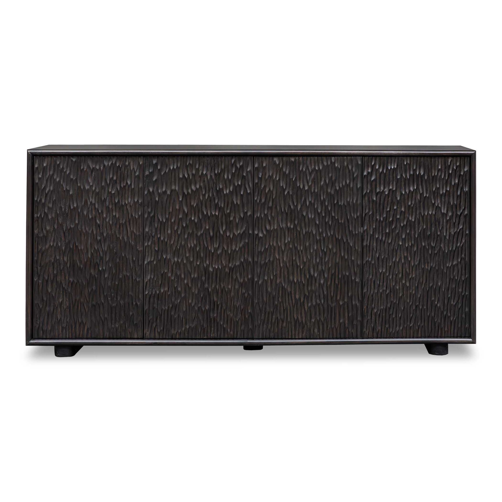 Stevenson Ebony Wood 4 Door Cabinet