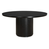 Hersch Black Round Dining Table
