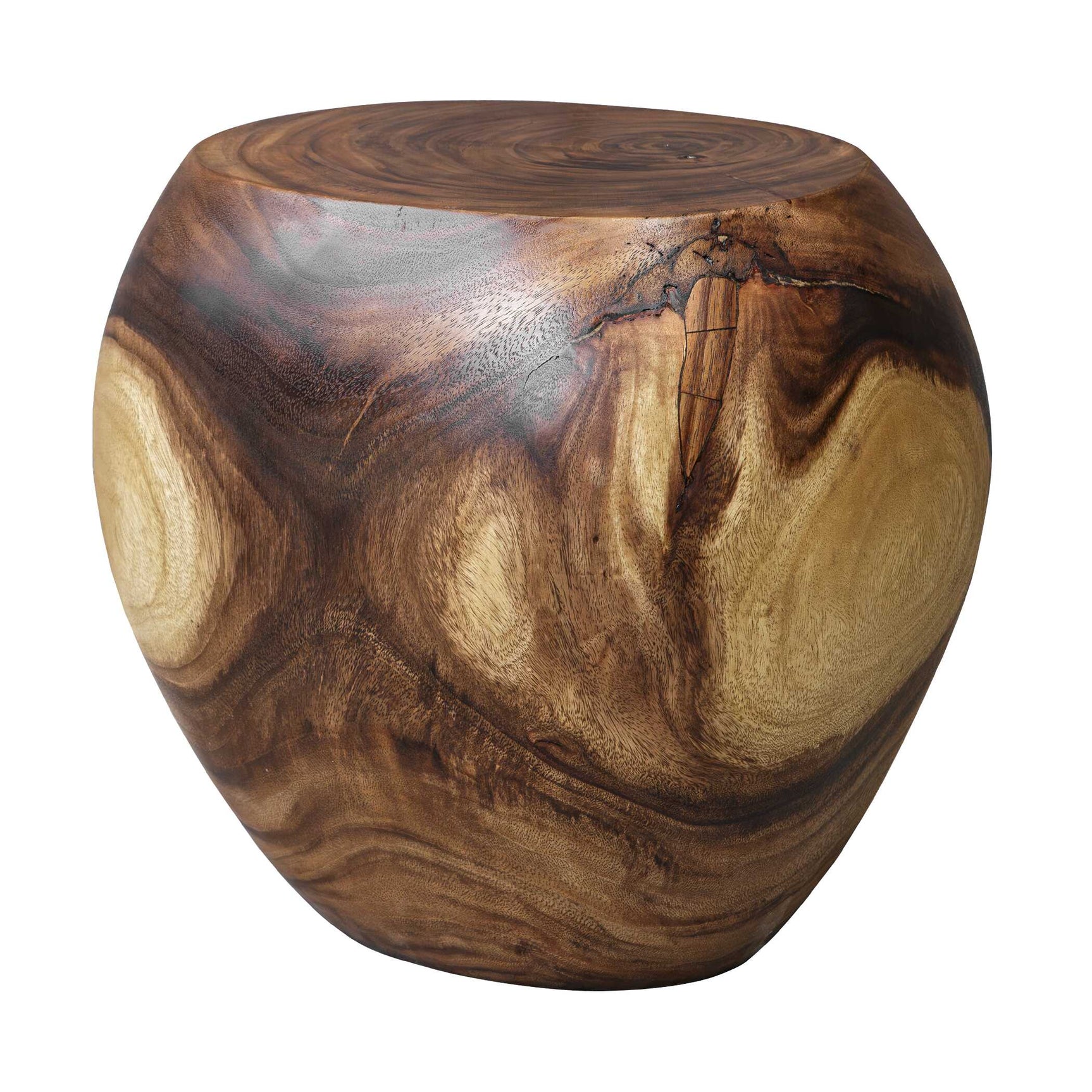 Lomas Woodtone Solid Wood Accent Stool