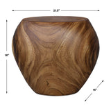 Lomas Woodtone Solid Wood Accent Stool