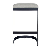 Maude Brown/Gray Outdoor Bar Stool