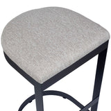 Maude Brown/Gray Outdoor Bar Stool