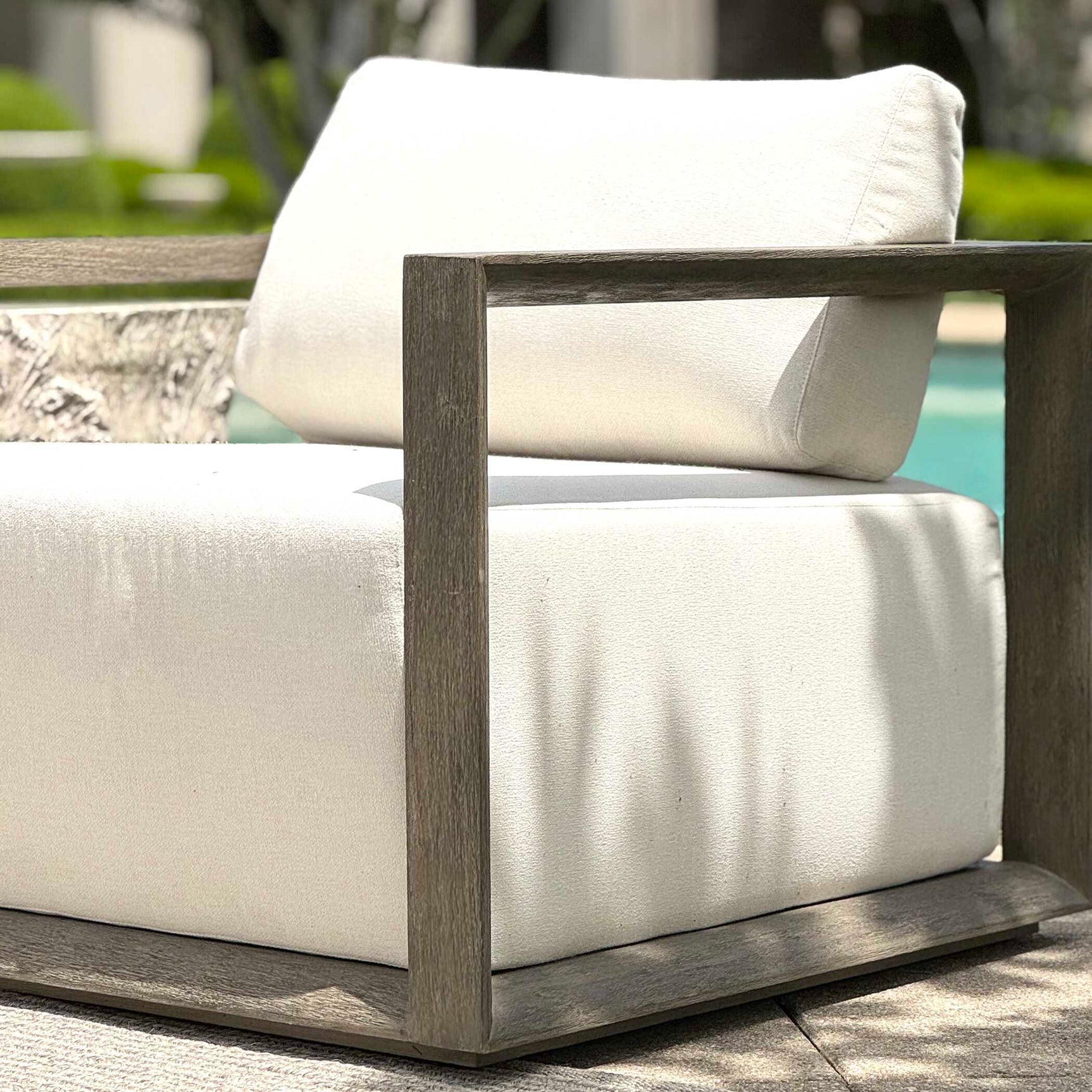 Remsen Gray Outdoor Lounge Chair