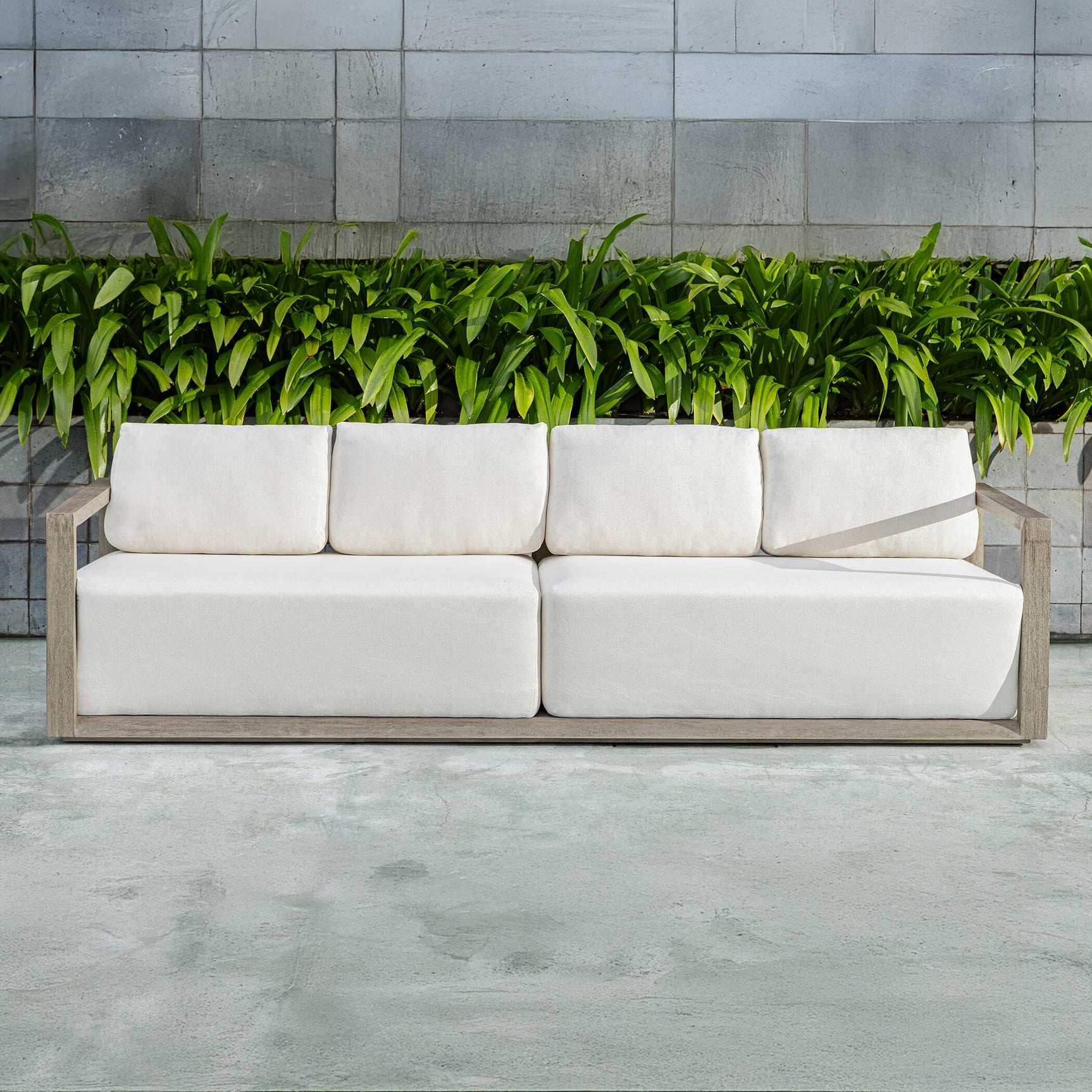 Remsen Gray Large Outdoor Sofa
