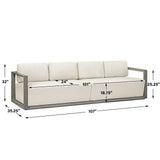 Remsen Gray Large Outdoor Sofa